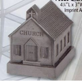 4-1/4"x3"x4-1/4" Church Souvenir Bank
